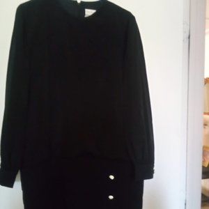 Saks Fifth Avenue dress with crystal buttons